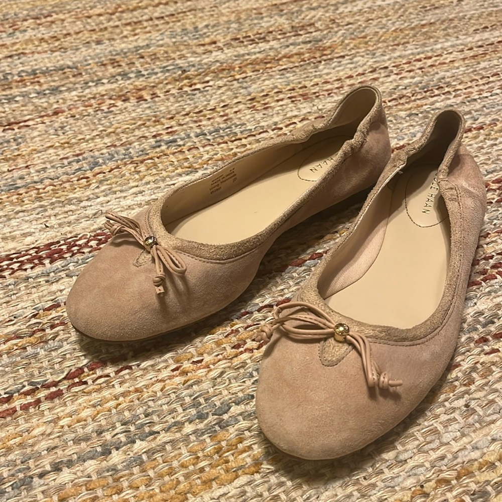 Cole Haan Women’s Keira Beige Suede Flats